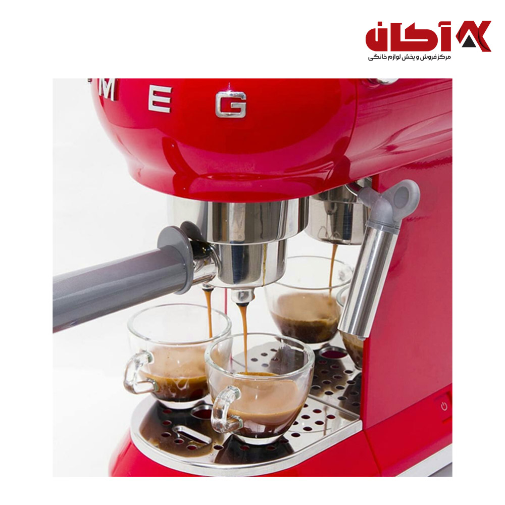 اسپرسو ساز رنگ قرمز اسمگ مدل ECF01 2 01