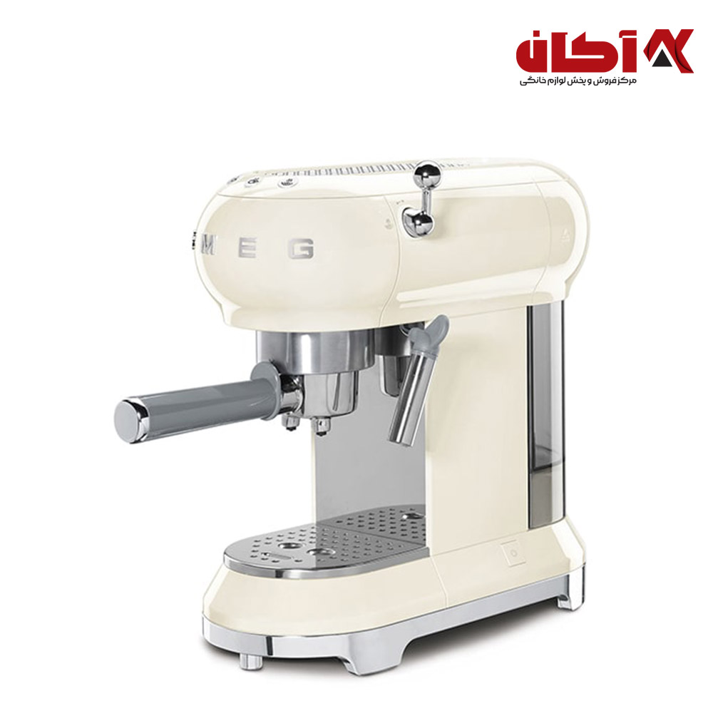 اسپرسو ساز رنگ کرم اسمگ مدل ECF01 1 اسپرسو ساز رنگ کرم اسمگ مدل ECF01