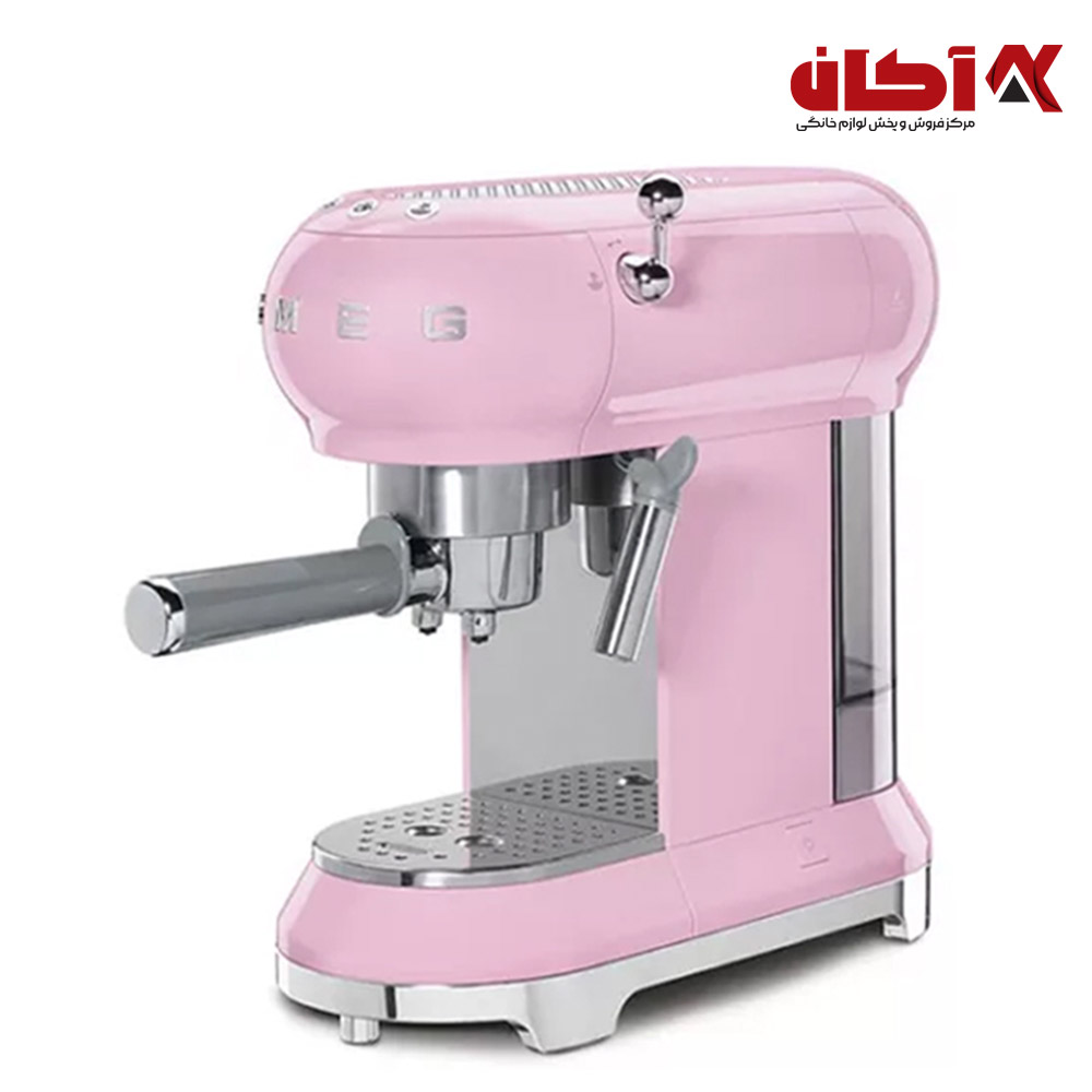 اسپرسو ساز صورتی اسمگ مدل ECF01 1 اسپرسو ساز صورتی اسمگ مدل ECF01
