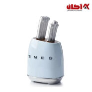 ست کارد و بلوک اسمگ رنگ آبی مدل KBSF01CR-00