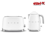 کتری و توستر برقی اِسمگ رنگ سفید مات-00